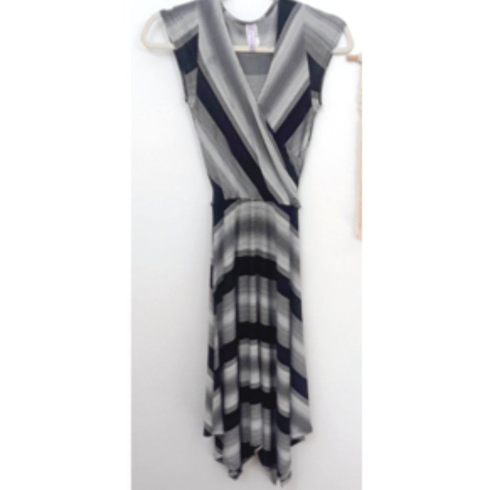 Purple Rain Black White Dress